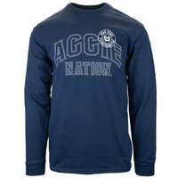 Aggie Nation Long-Sleeve Unisex T-shirt navy
